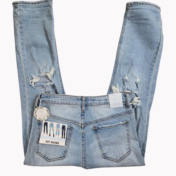 SONG Timeless Fit womens 3/26 Comfort Vintage Stretch Distressed Jeans New - Picture 9 of 12